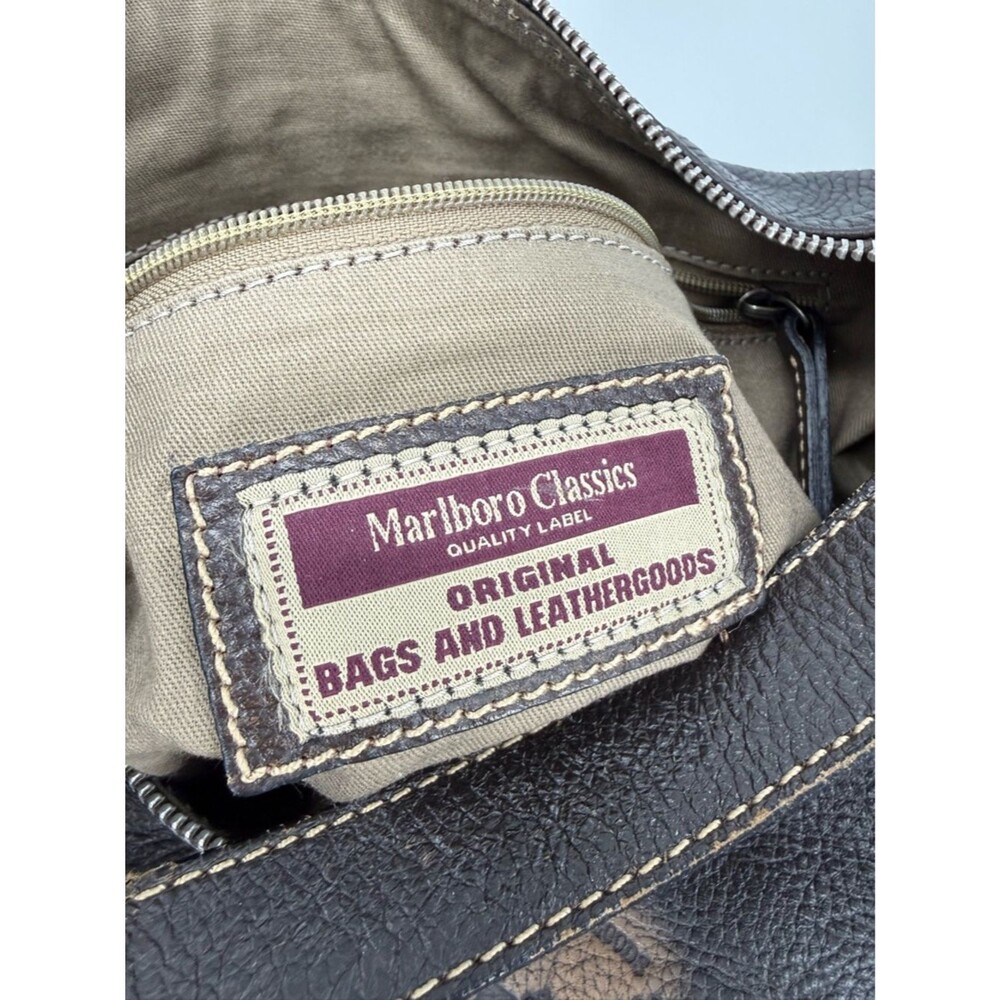 Marlboro Classics レザーバック　ヴィンテージ　希少品 Marlboro Classics Brown Leather Bag - Gem